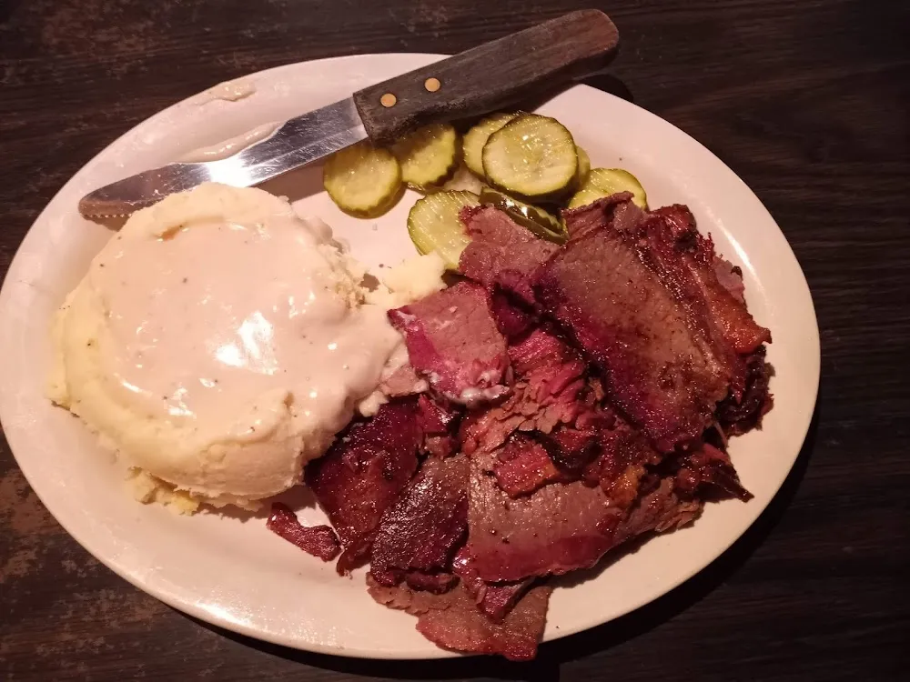 Brisket and Mashed Potatoes and Gravy